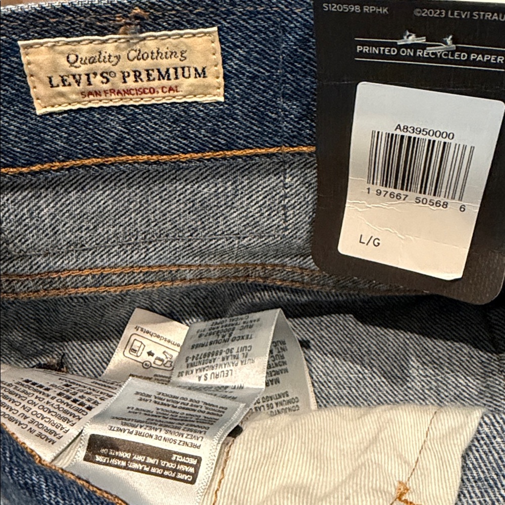 Levi’s Moon & Stars PRIDE Icon Long Denim Skirt s L - Picture 9 of 10